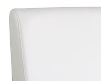 Sunpan Dean Dining Chair - Stainless Steel - Cantina Black/Magnetite/White
