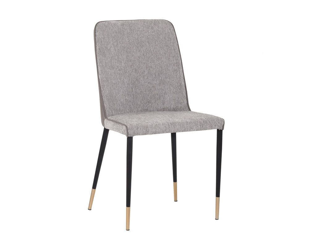 Sunpan Klaus Dining Chair - Flint Grey and Napa Taupe/Polo Club Muslin and Dillon Cream/Sparrow Grey and Napa Black