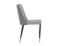 Sunpan Klaus Dining Chair - Flint Grey and Napa Taupe/Polo Club Muslin and Dillon Cream/Sparrow Grey and Napa Black