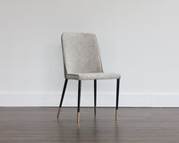 Sunpan Klaus Dining Chair - Flint Grey and Napa Taupe/Polo Club Muslin and Dillon Cream/Sparrow Grey and Napa Black