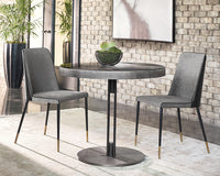 Sunpan Klaus Dining Chair - Flint Grey and Napa Taupe/Polo Club Muslin and Dillon Cream/Sparrow Grey and Napa Black