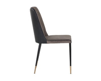 Sunpan Klaus Dining Chair - Flint Grey and Napa Taupe/Polo Club Muslin and Dillon Cream/Sparrow Grey and Napa Black