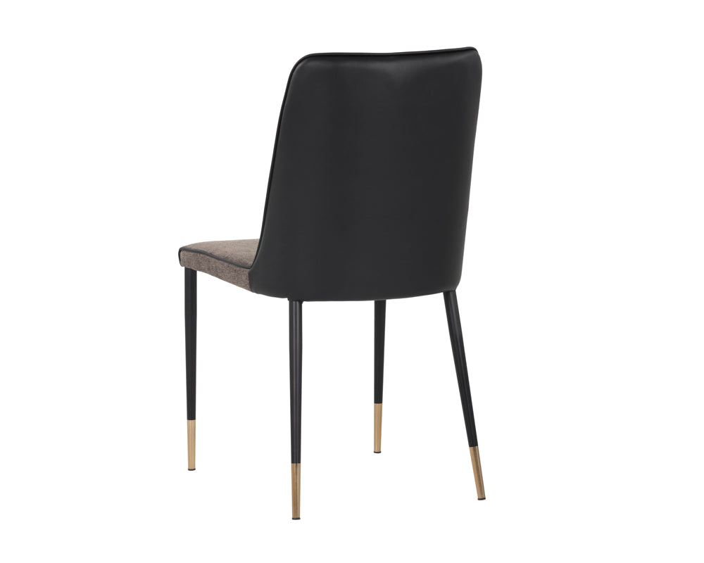 Sunpan Klaus Dining Chair - Flint Grey and Napa Taupe/Polo Club Muslin and Dillon Cream/Sparrow Grey and Napa Black
