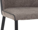 Sunpan Klaus Dining Chair - Flint Grey and Napa Taupe/Polo Club Muslin and Dillon Cream/Sparrow Grey and Napa Black