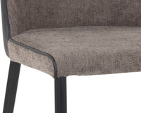 Sunpan Klaus Dining Chair - Flint Grey and Napa Taupe/Polo Club Muslin and Dillon Cream/Sparrow Grey and Napa Black