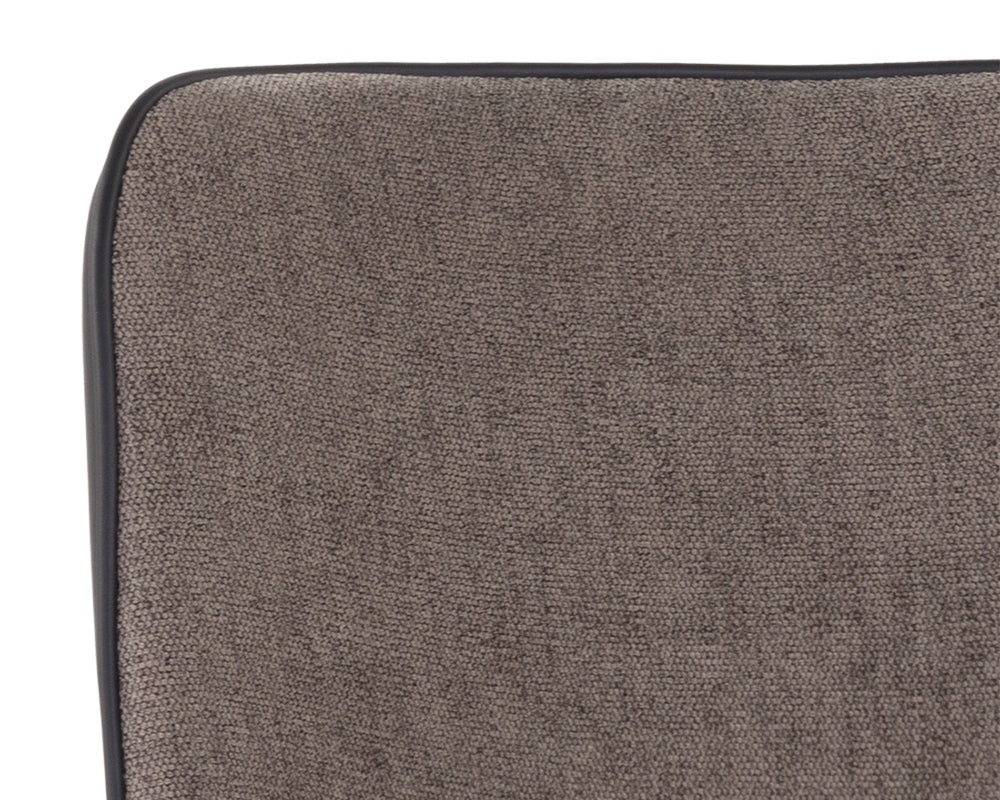 Sunpan Klaus Dining Chair - Flint Grey and Napa Taupe/Polo Club Muslin and Dillon Cream/Sparrow Grey and Napa Black