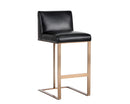 Sunpan Dean Barstool - Antique Brass - Cantina Black
