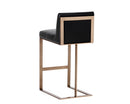 Sunpan Dean Barstool - Antique Brass - Cantina Black