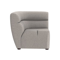 Sunpan Cornell Modular - Corner Chair in Polo Club Kohl Grey/ Polo Club Stone