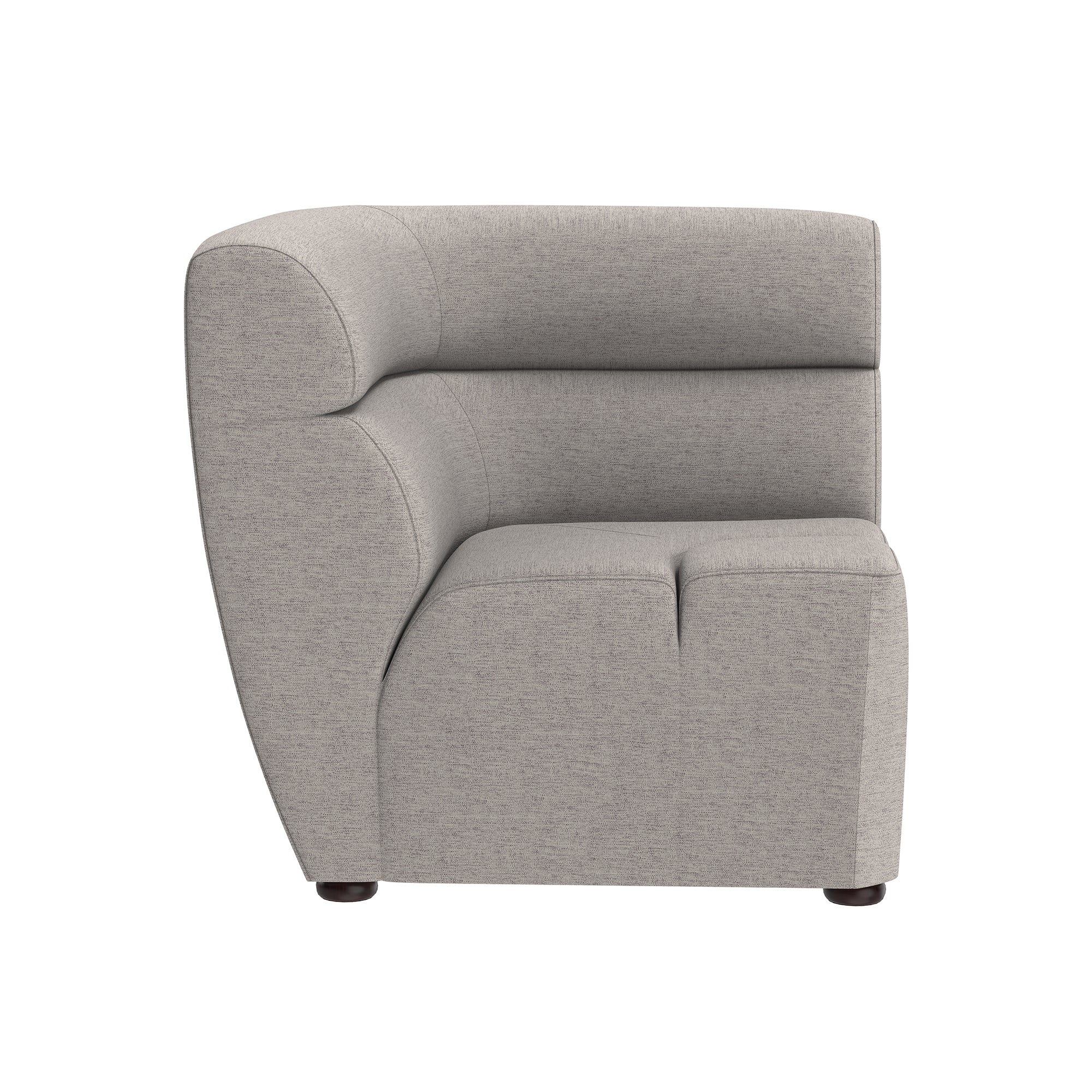 Sunpan Cornell Modular - Corner Chair in Polo Club Kohl Grey/ Polo Club Stone