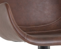 Sunpan Owen Swivel Barstool in Hearthstone Brown/Town Grey