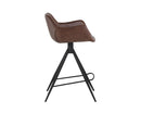 Sunpan Owen Swivel Counter Stool - Hearthstone Brown/Town Grey