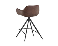 Sunpan Owen Swivel Counter Stool - Hearthstone Brown/Town Grey