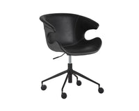 Sunpan Kash Office Chair - Hearthstone Brown / Nightfall Black / Town Grey