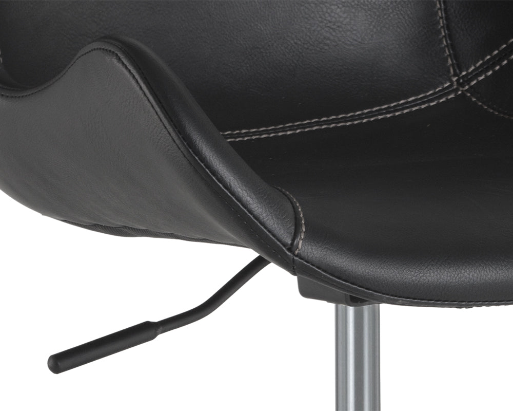 Sunpan Kash Office Chair - Hearthstone Brown / Nightfall Black / Town Grey