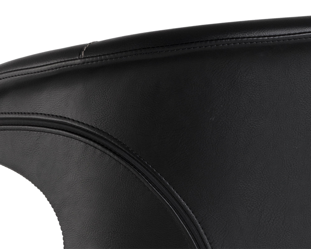Sunpan Kash Office Chair - Hearthstone Brown / Nightfall Black / Town Grey