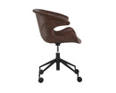 Sunpan Kash Office Chair - Hearthstone Brown / Nightfall Black / Town Grey