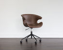Sunpan Kash Office Chair - Hearthstone Brown / Nightfall Black / Town Grey