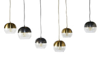 SUNPAN Palin Pendant Light - Brass/Gunmetal