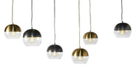 SUNPAN Palin Pendant Light - Brass/Gunmetal