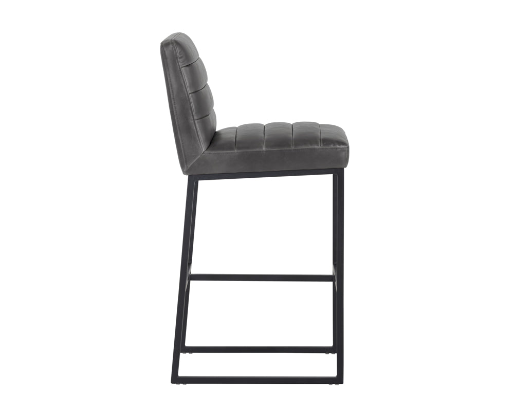 Sunpan Owen Swivel Barstool in Hearthstone Brown/Town Grey