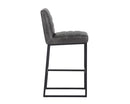 Sunpan Owen Swivel Barstool in Hearthstone Brown/Town Grey