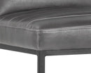 SUNPAN Spyros Barstool in Coal Black/Havana Dark Brown/Overcast Grey