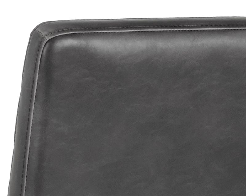 SUNPAN Spyros Barstool in Coal Black/Havana Dark Brown/Overcast Grey