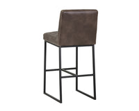 Sunpan Owen Swivel Barstool in Hearthstone Brown/Town Grey