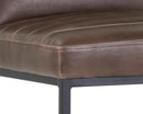 SUNPAN Spyros Barstool in Coal Black/Havana Dark Brown/Overcast Grey