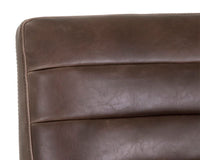 SUNPAN Spyros Barstool in Coal Black/Havana Dark Brown/Overcast Grey