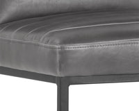 Sunpan Spyros Counter Stool - Coal Black/Havana Dark Brown/Overcast Grey