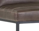 Sunpan Spyros Counter Stool - Coal Black/Havana Dark Brown/Overcast Grey