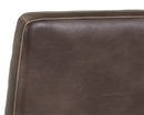 Sunpan Spyros Counter Stool - Coal Black/Havana Dark Brown/Overcast Grey