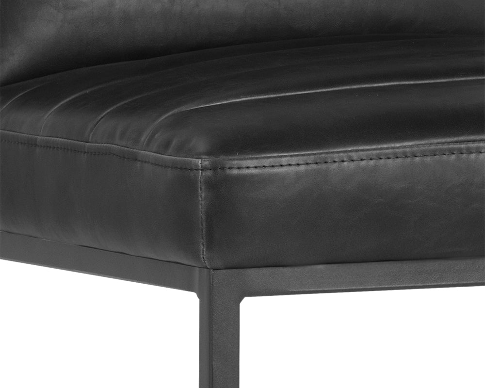 Sunpan Spyros Counter Stool - Coal Black/Havana Dark Brown/Overcast Grey