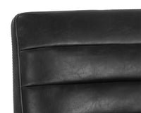 Sunpan Spyros Counter Stool - Coal Black/Havana Dark Brown/Overcast Grey