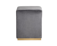 Sunpan Cricket Ottoman In Black/Cream/Grey/Pink