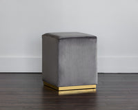 Sunpan Cricket Ottoman In Black/Cream/Grey/Pink
