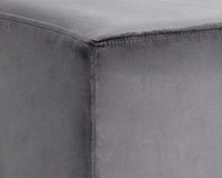 Sunpan Cricket Ottoman In Black/Cream/Grey/Pink
