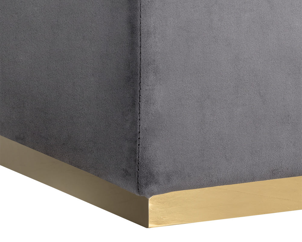 Sunpan Cricket Ottoman In Black/Cream/Grey/Pink