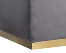 Sunpan Cricket Ottoman In Black/Cream/Grey/Pink