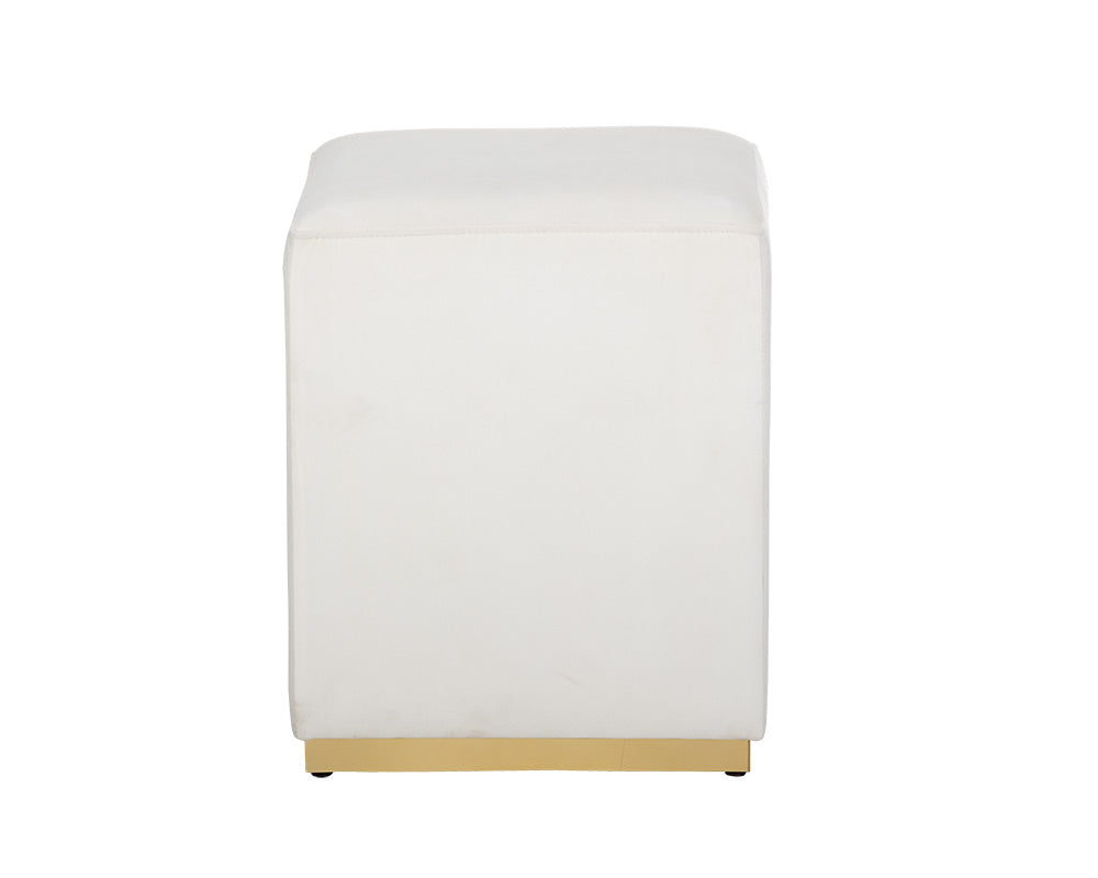 Sunpan Cricket Ottoman In Black/Cream/Grey/Pink