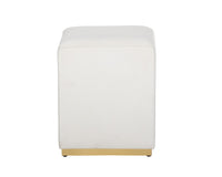 Sunpan Cricket Ottoman In Black/Cream/Grey/Pink