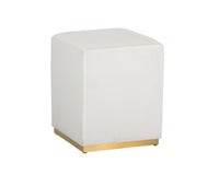 Sunpan Cricket Ottoman In Black/Cream/Grey/Pink