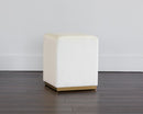 Sunpan Cricket Ottoman In Black/Cream/Grey/Pink