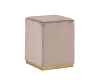 Sunpan Cricket Ottoman In Black/Cream/Grey/Pink