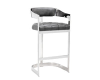 Sunpan Beaumont Barstool - Stainless Steel - Cantina Magnetite