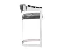 Sunpan Beaumont Barstool - Stainless Steel - Cantina Magnetite