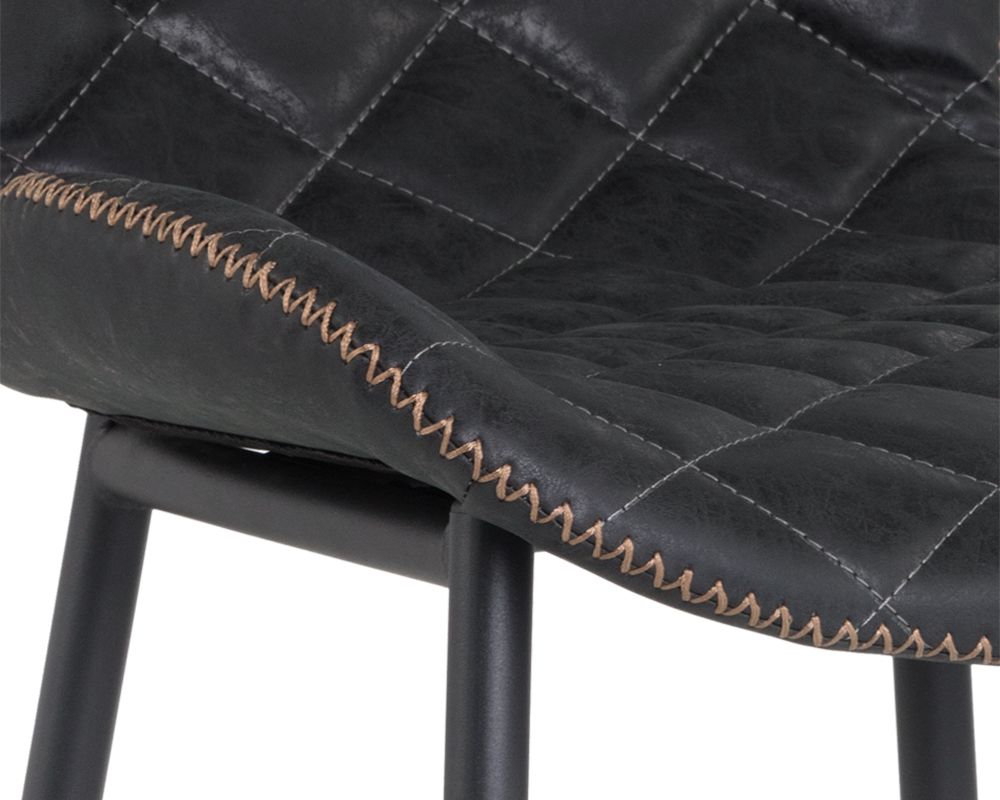 Sunpan Lyla Barstool - Antique Black / Brown