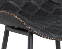 Sunpan Lyla Barstool - Antique Black / Brown